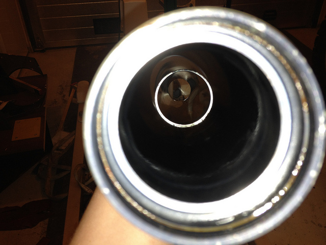 Inside upper tube