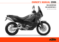 2006 990 Adventure Owner's Manual